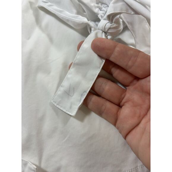 7 For All Mankind Off Shoulder Top White Small - Picture 9 of 10